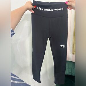 Alexander wang t leggings with logo. Has fleece inside size s. Been worn 2 times